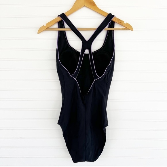 Speedo black one piece swimsuit Size 10 - Picture 2 of 8